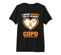 Me Pongo Naranja para la Conciencia de mi Abuelo sobre la EPOC Camiseta Premium