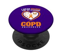 Me Pongo Naranja para la Conciencia de mi madrastra sobre la EPOC PopSockets PopGrip Adhesivo