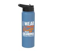 Me pongo naranja para mi abuela - Concientización sobre la leucemia Stainless Steel Insulated Water Bottle