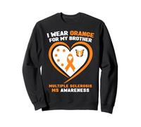 Me Pongo Naranja para mi Hermano EM Concientización sobre la Esclerosis múltiple Sudadera