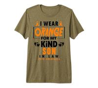 Me Pongo Naranja para mi Hijo en la Ley COPD Warrior Conciencia sobre la EPOC Camiseta Premium