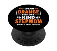 Me Pongo Naranja para mi madrastra Conciencia de Esclerosis múltiple PopSockets PopGrip Adhesivo