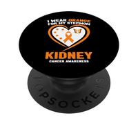 Me Pongo Naranja para mi madrastra Concientización sobre el cáncer de riñón PopSockets PopGrip Adhesivo