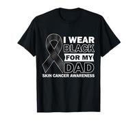 Me pongo negro para la conciencia del cáncer de melanoma de mi papá Camiseta