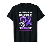 Me Pongo púrpura para el Apoyo de mi Abuelo para el Alzheimer Camiseta