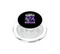 Me Pongo púrpura para el Apoyo de mi tío para el Alzheimer PopSockets PopGrip para MagSafe