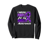 Me Pongo púrpura para la Conciencia de mi Abuelo sobre el Alzheimer Sudadera