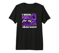 Me Pongo púrpura para la Conciencia de mi tío sobre el Alzheimer Camiseta Premium