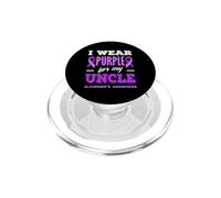 Me Pongo púrpura para la Conciencia de mi tío sobre el Alzheimer PopSockets PopGrip para MagSafe
