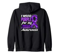 Me Pongo púrpura para la Conciencia de mi tío sobre el Alzheimer Sudadera con Capucha