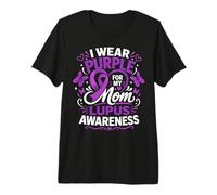 Me Pongo púrpura para la Conciencia del Lupus de mi Madre Camiseta Premium