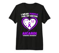 Me Pongo púrpura para la Conciencia del síndrome de mi Hermana Aicardi Camiseta Premium