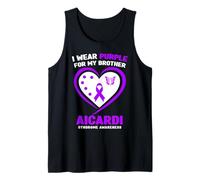 Me Pongo púrpura para la Conciencia del síndrome de mi Hermano Aicardi Camiseta sin Mangas