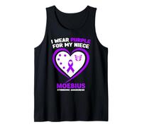 Me Pongo púrpura para la Conciencia del síndrome de mi Sobrina Moebius Camiseta sin Mangas