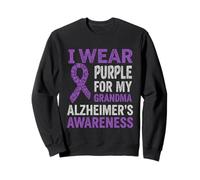 Me Pongo púrpura para mi Abuela Apoyo de concienciación sobre el Alzheimer Sudadera