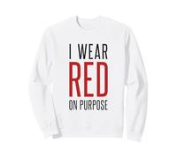 Me Pongo Rojo a propósito Concientización sobre la Enfermedad cardíaca Sudadera