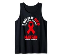 Me Pongo Rojo para la Conciencia del síndrome de Marfan Camiseta sin Mangas
