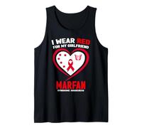 Me Pongo Rojo para la Conciencia del síndrome de Marfan de mi Novia Camiseta sin Mangas