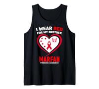 Me Pongo Rojo para la Conciencia del síndrome de mi Hermano Marfan Camiseta sin Mangas