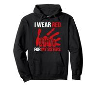 Me pongo rojo para mis hermanas, hermanas robadas Sudadera con Capucha