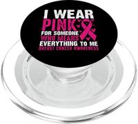 Me Pongo Rosa para Alguien Que Significa Todo para mí Pecho Ca PopSockets PopGrip para MagSafe