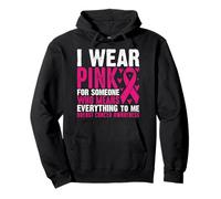 Me Pongo Rosa para Alguien Que Significa Todo para mí Pecho Ca Sudadera con Capucha