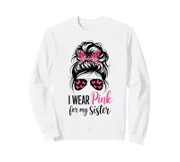 Me Pongo Rosa para el Mes de concientización sobre el cáncer de Mama de mi Hermana Sudadera
