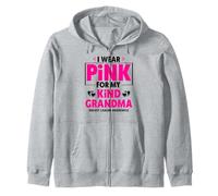 Me Pongo Rosa para la Conciencia del cáncer de Mama de mi Abuela Sudadera con Capucha