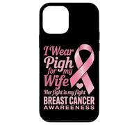 Me Pongo Rosa para la Conciencia del cáncer de Mama de mi Esposa Carcasa para iPhone 12 Mini