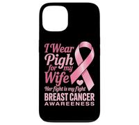 Me Pongo Rosa para la Conciencia del cáncer de Mama de mi Esposa Carcasa para iPhone 13