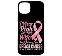 Me Pongo Rosa para la Conciencia del cáncer de Mama de mi Esposa Carcasa para iPhone 15 Plus