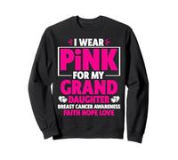 Me Pongo Rosa para la Conciencia del cáncer de Mama de mi Nieta Sudadera