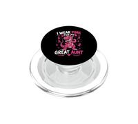 Me Pongo Rosa para la Conciencia del cáncer de Mama de mi tía Abuela PopSockets PopGrip para MagSafe