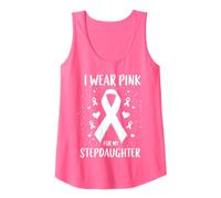 Me Pongo Rosa para la Conciencia del cáncer de mi hijastra Camiseta sin Mangas