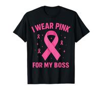 Me Pongo Rosa para la Conciencia del cáncer de mi Jefe Camiseta