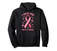 Me Pongo Rosa para la Conciencia del cáncer de mi madrastra Sudadera con Capucha