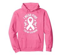 Me Pongo Rosa para la Conciencia del cáncer de mi madrastra Sudadera con Capucha