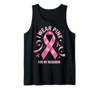 Me Pongo Rosa para la Conciencia del cáncer de mi Vecino Camiseta sin Mangas