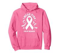 Me Pongo Rosa para la Conciencia del cáncer de mi Vecino Sudadera con Capucha