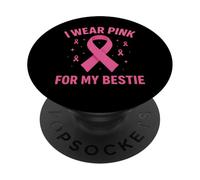 Me Pongo Rosa para la Conciencia sobre el cáncer de mi Mejor Amiga PopSockets PopGrip Adhesivo