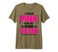 Me Pongo Rosa para la concienciación sobre el cáncer de Mama de mi Hermana Camiseta Premium