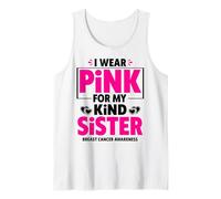 Me Pongo Rosa para la concienciación sobre el cáncer de Mama de mi Hermana Camiseta sin Mangas