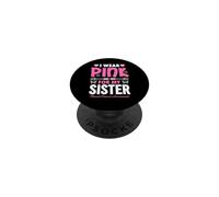 Me Pongo Rosa para la concienciación sobre el cáncer de Mama de mi Hermana PopSockets PopGrip Adhesivo