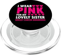 Me Pongo Rosa para la concienciación sobre el cáncer de Mama de mi Hermana PopSockets PopGrip para MagSafe