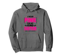 Me Pongo Rosa para la concienciación sobre el cáncer de Mama de mi Hermana Sudadera con Capucha
