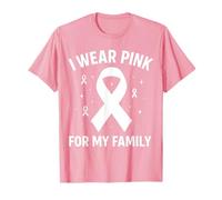 Me Pongo Rosa para la concienciación sobre el cáncer de mi Familia Camiseta