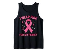 Me Pongo Rosa para la concienciación sobre el cáncer de mi Familia Camiseta sin Mangas