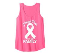 Me Pongo Rosa para la concienciación sobre el cáncer de mi Familia Camiseta sin Mangas