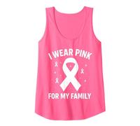 Me Pongo Rosa para la concienciación sobre el cáncer de mi Familia Camiseta sin Mangas