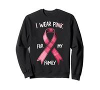 Me Pongo Rosa para la concienciación sobre el cáncer de mi Familia Sudadera